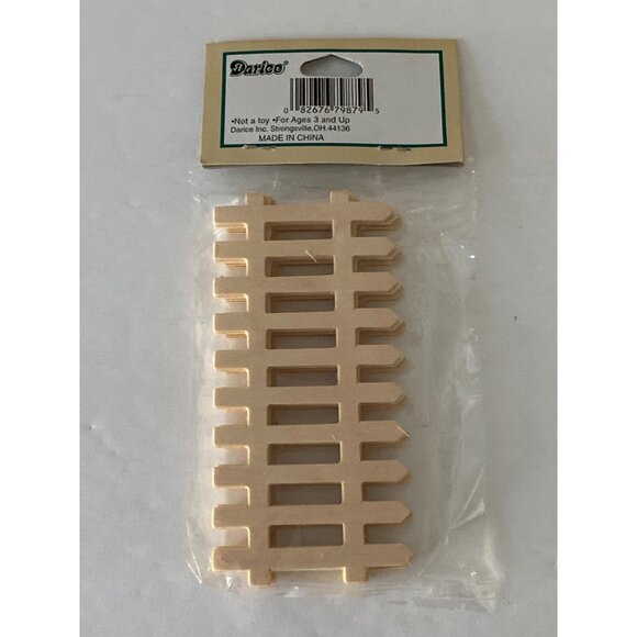 VTG Doll House Miniature Picket Fence Outside Village Decor Accessory Shadow Box - Picture 11 of 13